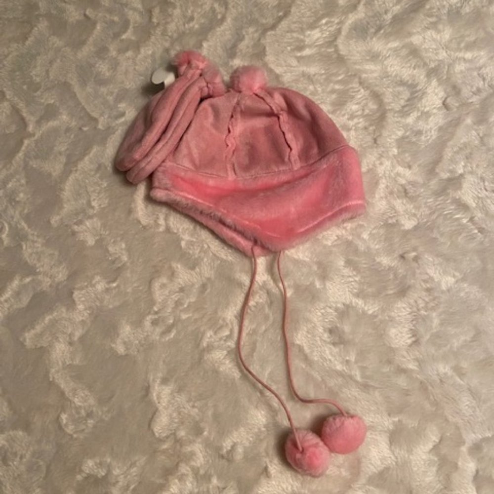 Smart Kids Pink Hat and Mitts Set Faux Suede Girls Size 7-14 NWT